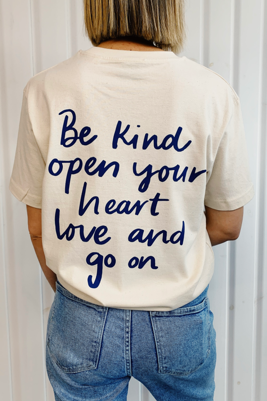 O&F Open Your Heart Oversized Tee