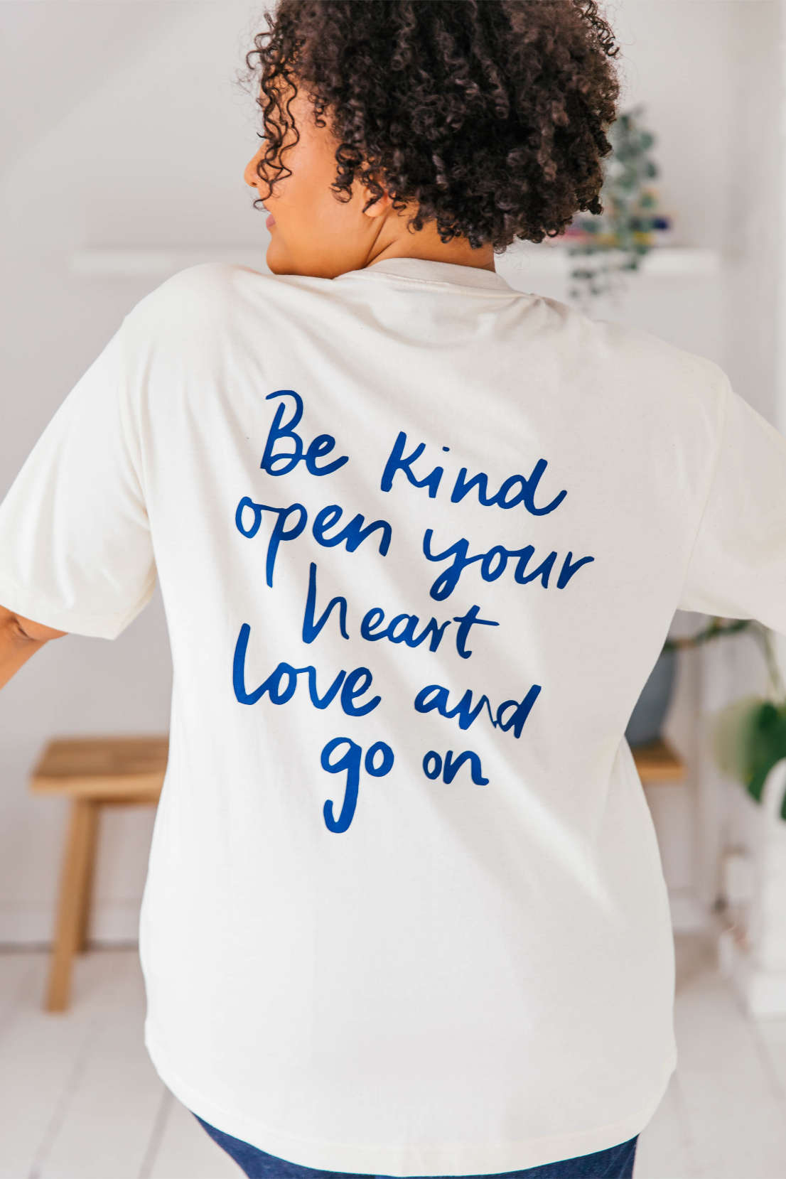 O&F Open Your Heart Oversized Tee