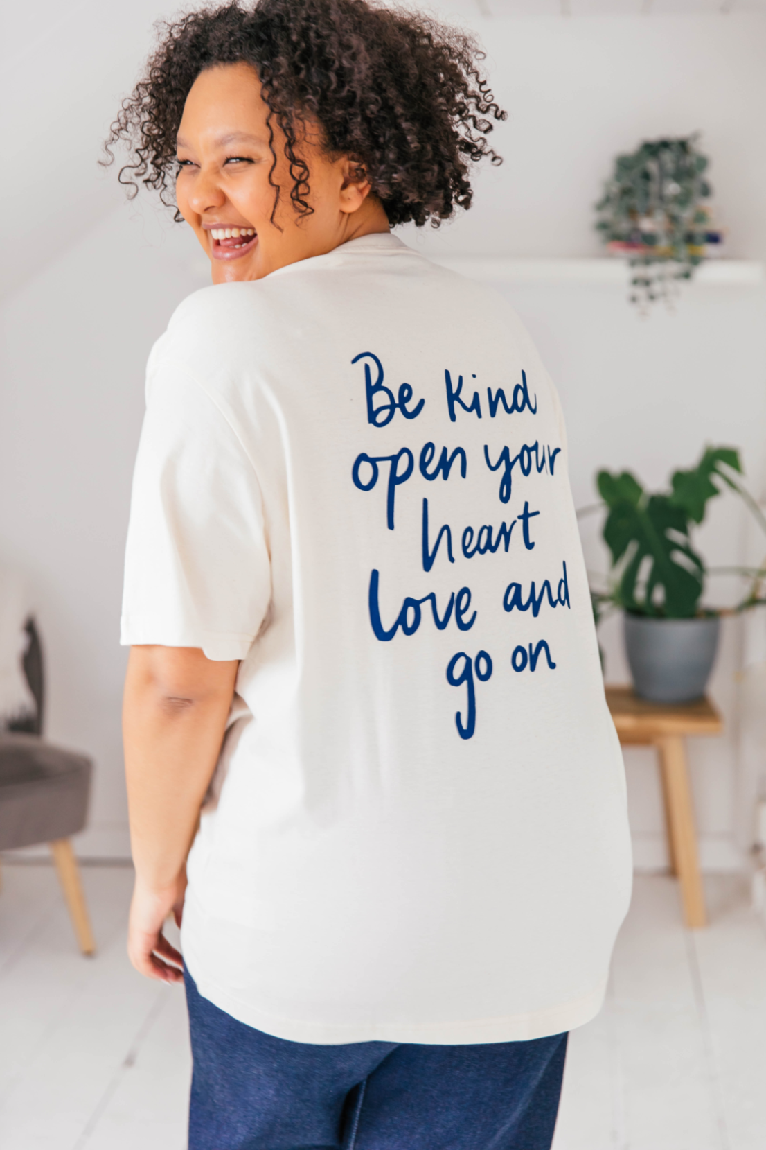 O&F Open Your Heart Oversized Tee